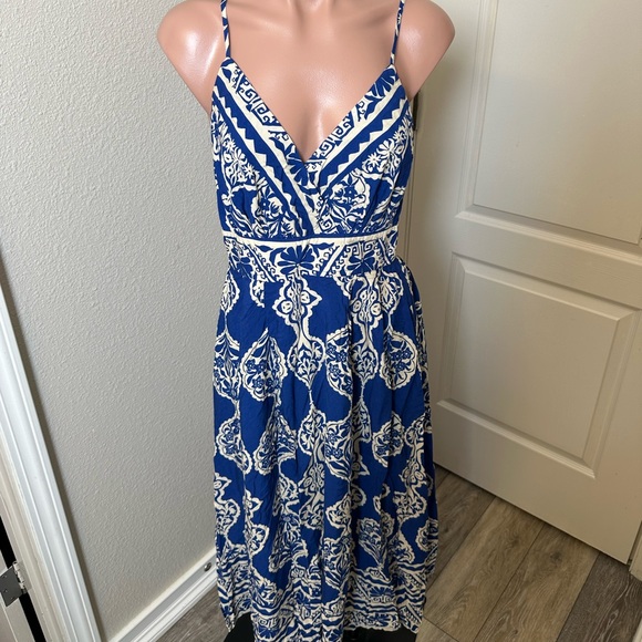 Baltic Born Dresses & Skirts - NWT Balticborn Blue and White Maxi Dress Sz M